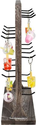 Hoofd thema oorbellen Kaart display holder Stand met houten sieraden display rack en haken