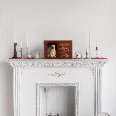 Huisdier As Houten begrafenis crematie Urnen met fotoraam Herinneringspakket