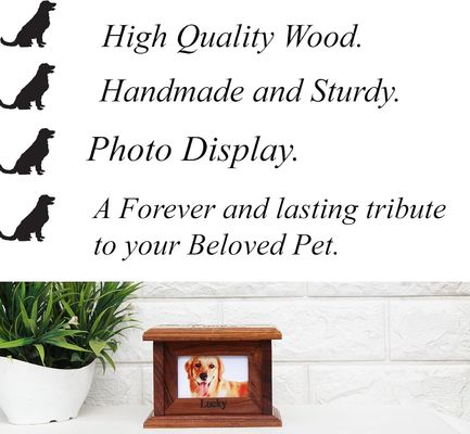 Kistjes voor huisdieren Urnen Houten souvenirdoos voor het liefdevol opslaan van as van geliefde hond of kat