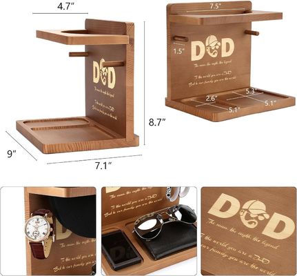 Houten plain kleur hoed display stand voor Home Office organisator en vader verjaardag cadeautjes