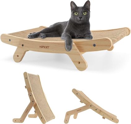 De favoriete 5-in-1 kattenkrassen voor binnenkatten met massief houten frame en aangepast logo