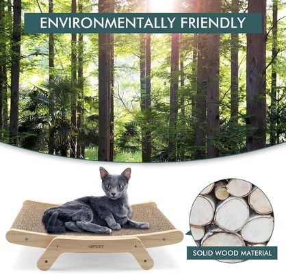 De favoriete 5-in-1 kattenkrassen voor binnenkatten met massief houten frame en aangepast logo