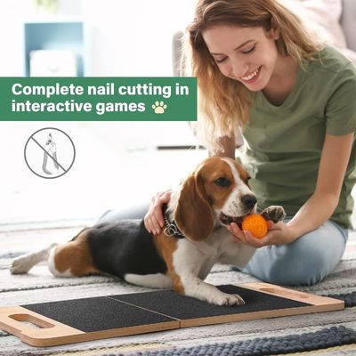 Vreesvrije nagelverzorging voor honden Ruimtebesparende schraapblok met aangepast logo en verstelbaar ontwerp