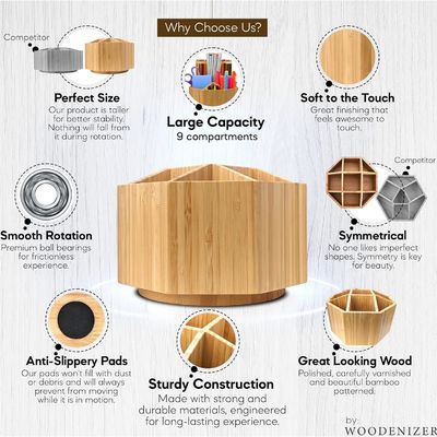 Voorbeeld Gratis kunstvoorraad organisator Bamboe penhouder bureau organisator voor kinderen