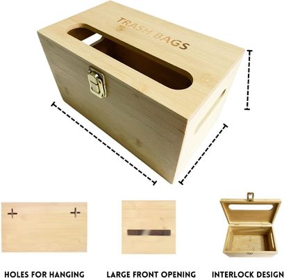 Classificatie Niet-opvouwbare balustrade bamboe zakverdeler voor vuilniszakken