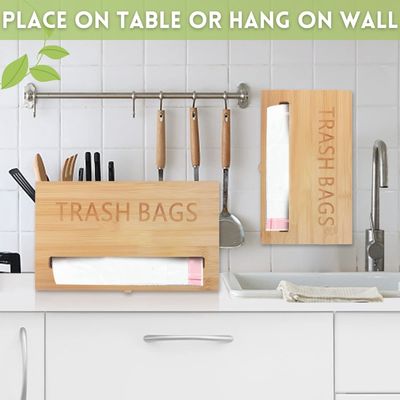 Classificatie Niet-opvouwbare balustrade bamboe zakverdeler voor vuilniszakken