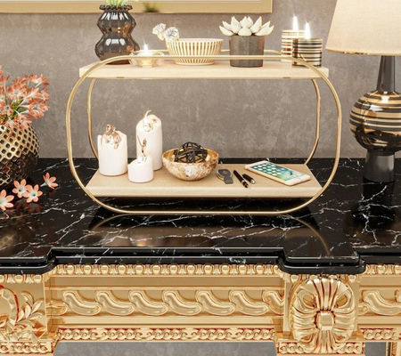 Badkamerplank Houten tray vanity countertop organisator voor make-up parfum opslag