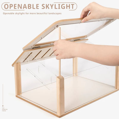 Horlogekist Custom Hamster Hideout Hout Huisdiermeubelen Speelhuis Solid Patroon voor kleine huisdieren