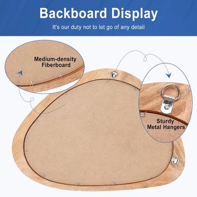 Rustieke stijl asymmetrische spiegel set van 2 voor wanddecoratie in hotel huis badkamer