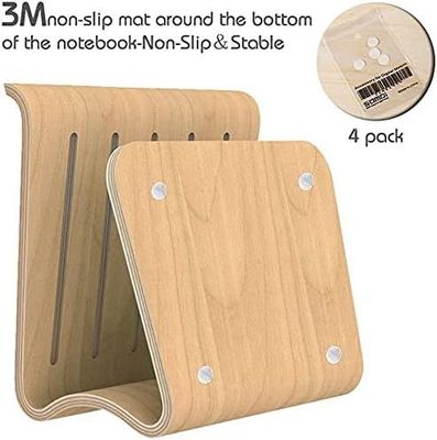 Houten laptopstand voor MacBook Y Mail verpakking verbrand drukwerk geventileerd bracket dock