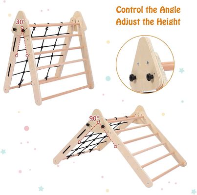 Kinderen Kleuters Indoor Gym Speel Houten Klim Speelgoed Driehoekvouw Klimmen Glijden