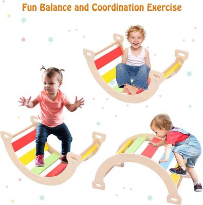 Kinderen Kleuters Indoor Gym Speel Houten Klim Speelgoed Driehoekvouw Klimmen Glijden