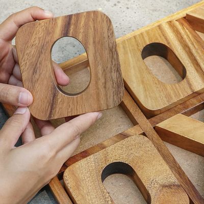 Houten XOXO Tic Tac Toe bordspel ideaal voor buiteninrichting en mannenvermaak