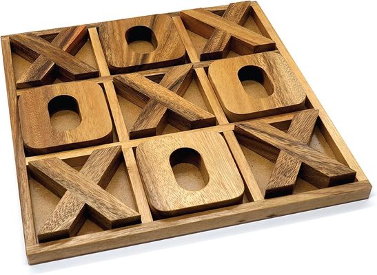 Houten XOXO Tic Tac Toe bordspel ideaal voor buiteninrichting en mannenvermaak