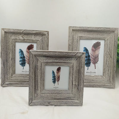 Houten beeldframes 4 " 6 " 7 " in custom rustieke stijl met hand gesneden met gewone kleur