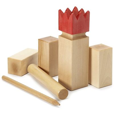 Breng je buitenactiviteiten naar een hoger niveau met Hardwood Kubb Yard Game Set