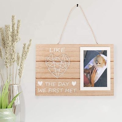Houten rustieke stijl Verlovingsgeschenk Bruiloftscadeau String Art Foto frame DIY Picture Frames