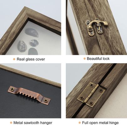 Beschermende schaduwdoos voor het bewaren van foto's en herinneringen 25.4x20.3x5.6