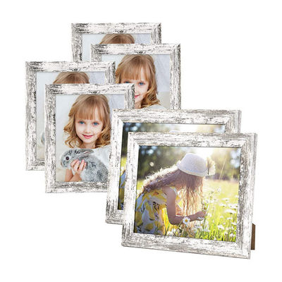Home Decor Grote wanddecoratie IJzeren fotoraam met op maat gedrukte houten