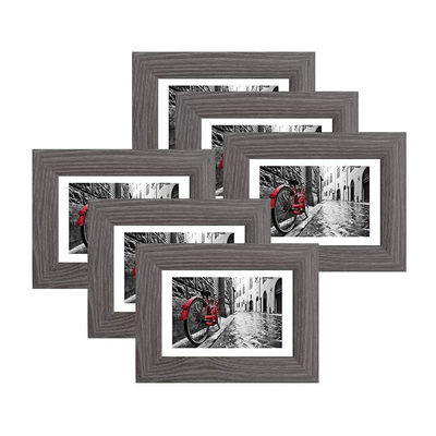 Home Decor Grote wanddecoratie IJzeren fotoraam met op maat gedrukte houten