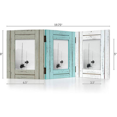 Massivhouten rustieke fotoraam voor huisversiering