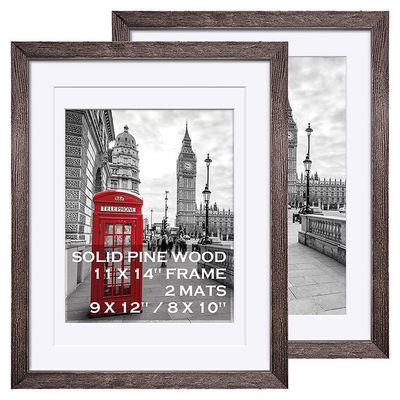 11x14" Home Simpel Stijlvol Moderne Houten Zwart Foto Frame gemaakt van MDF Vlekk Kleur