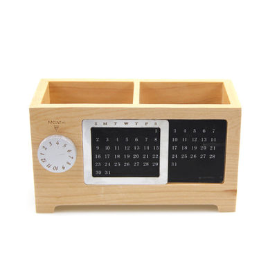 17X7.2X9.6cm Houten penhouder Adventskalender Doos Hou je schoolbenodigdheden georganiseerd