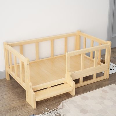 Afneembare houten bed voor Pomeranians en Teddyhonden