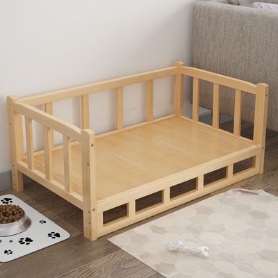 Afneembare houten bed voor Pomeranians en Teddyhonden