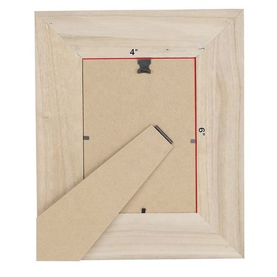 Desktop Natuurlijke houten fotoraam met tijdloos ontwerp 8,2 x 0,6 x 10,6 inch