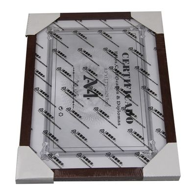 Gepersonaliseerd kleurmatig houten fotoraam met verwijderbaar binnenkader en echt glas