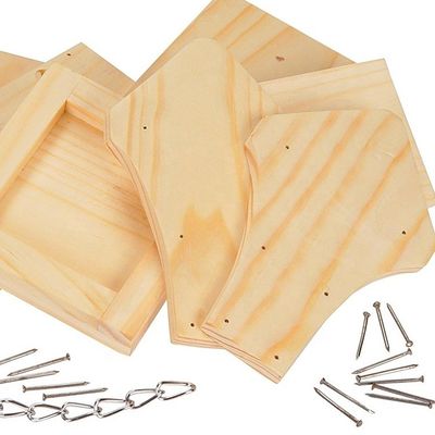 Gepersonaliseerde kleine schattig buitenversiering duiven vogelhuis alle seizoenen houten voeder