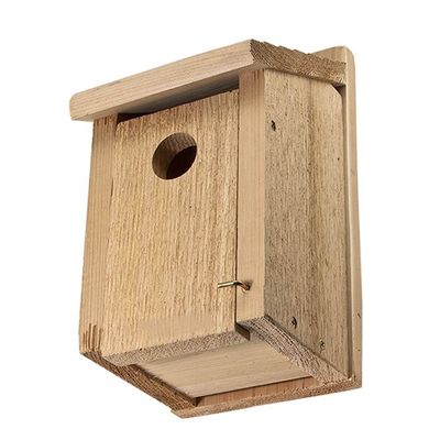 Custom eenvoudige stijl DIY Houten vogelhuis Houten ambachtelijke decoratie Verbrand