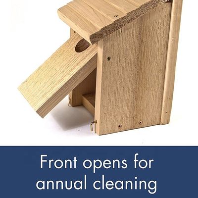 Custom eenvoudige stijl DIY Houten vogelhuis Houten ambachtelijke decoratie Verbrand