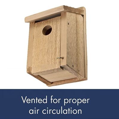 Custom eenvoudige stijl DIY Houten vogelhuis Houten ambachtelijke decoratie Verbrand