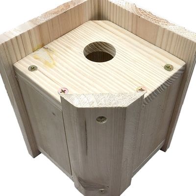 Huizen Volledig geassembleerd Houten vogelhuis Kit voor traditionele Wren House Houten kooi type