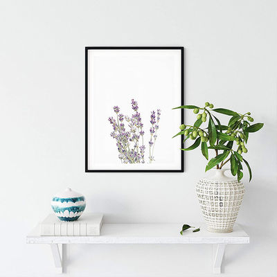 Groene botanische planten Muurkunst Set van 4/6 Plant Hout Muur Decor Foto's 8"x10" IJzer