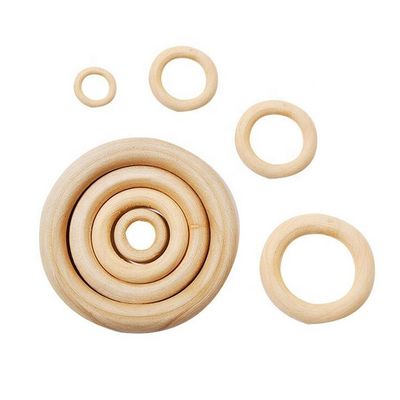 DIY Juwelen maken 20 mm Onvoltooide houten tandjes in ronde vorm