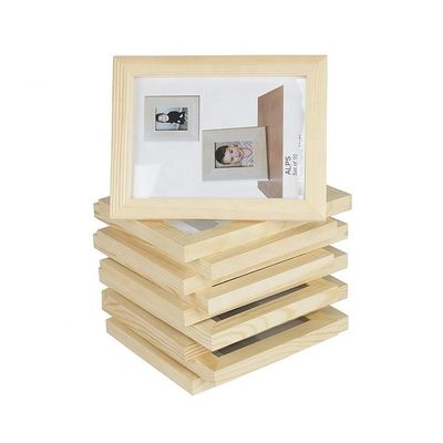 2021 Eco-vriendelijk houten fotoraam in Noorse rustieke stijl Perfect voor elke kamer