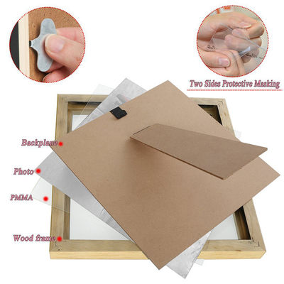 Plain Color Houten Foto Frame Onvoltooide Pine voor Custom Kleur Foto Frame