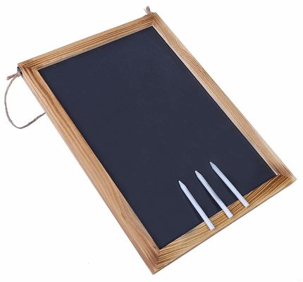 Moderne stijl krijt Blackboard Hanging Menu Houten Plain Color Pine Hout voor koffiewinkels