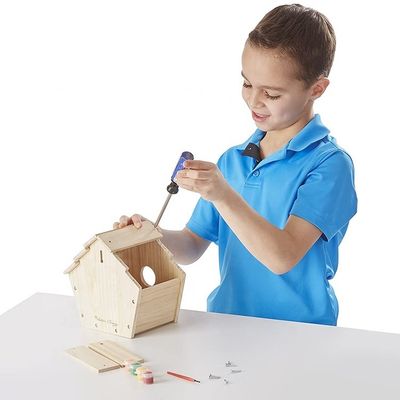 Print Patroon Houten Ceder Vogelhuis Kooien voor DIY Decoratie en Decoratie