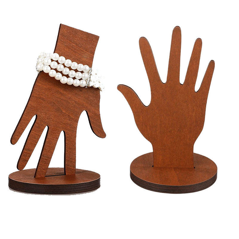 Houten handwerk ornamenten ring display stand De perfecte manier om uw ringen te tonen