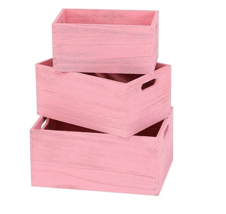 Handgemaakte houten opslag voor groenten en broodvruchten