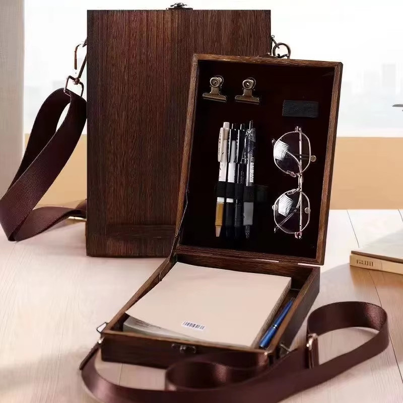 Op maat gemaakte bestelling Paulownia Hout Multifunctionele Verfdoos met opslag Concurrerende prijs