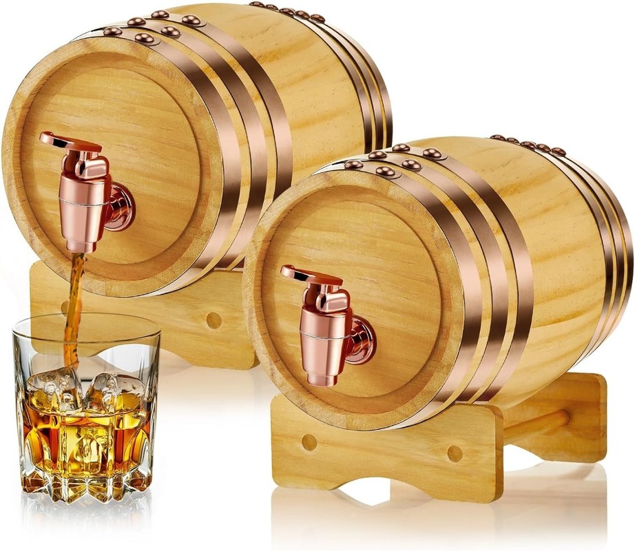 Whisky Barrel Cocktail Dispenser voor Vintage Spirits en Liquors