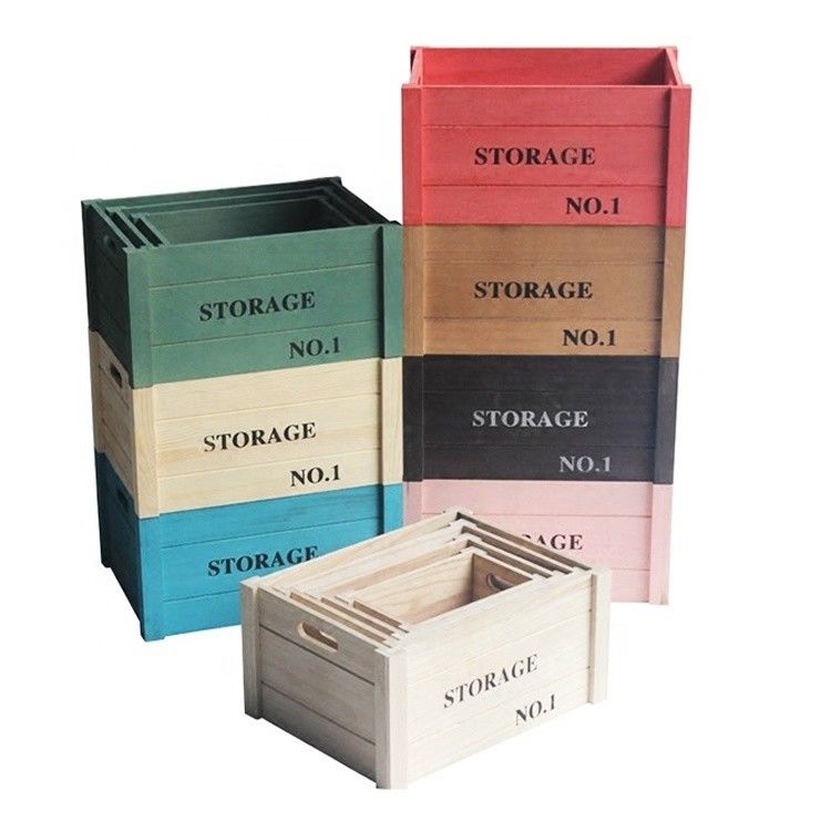 Houten nestkastjes voor handdoeken Rustieke kleine dennenhoutkastjes voor rustieke home display