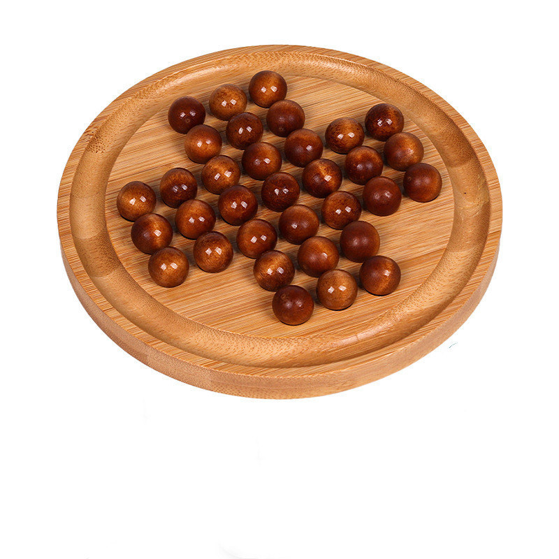 Gepersonaliseerd Logo 202407 Bamboe Eén Onafhankelijk Schaken Tafelspel voor Volwassenen en Kinderen