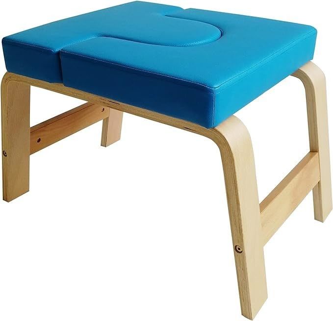 Solid Wood Yoga Headstand Chair voor effectieve kracht- en evenwichtstraining Modern ontwerp