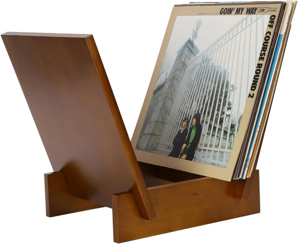 Houten platenhouder Hou je platen in perfecte staat met dit rek
